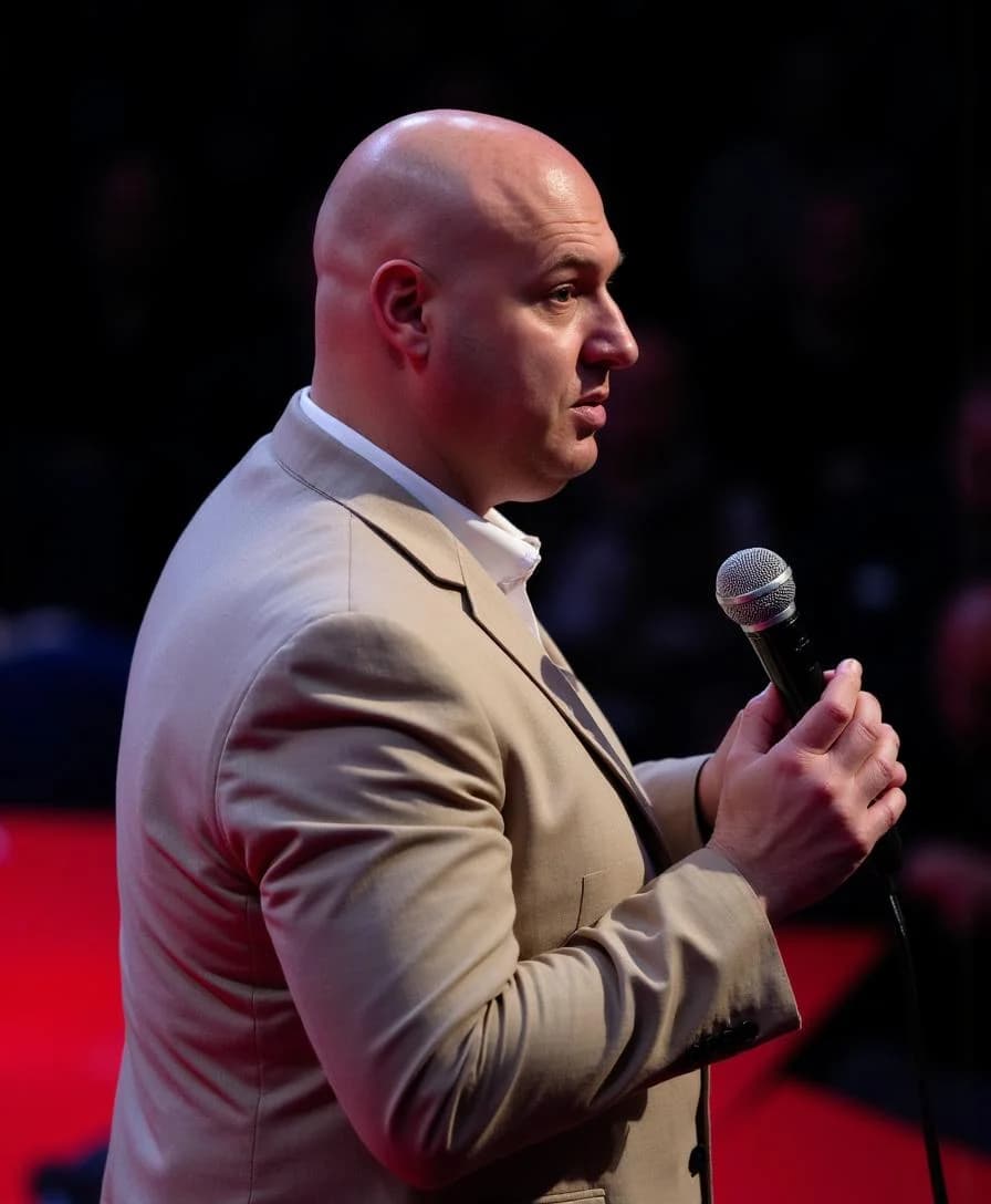 Joel R Klemmer 在演讲台发表主旨演讲