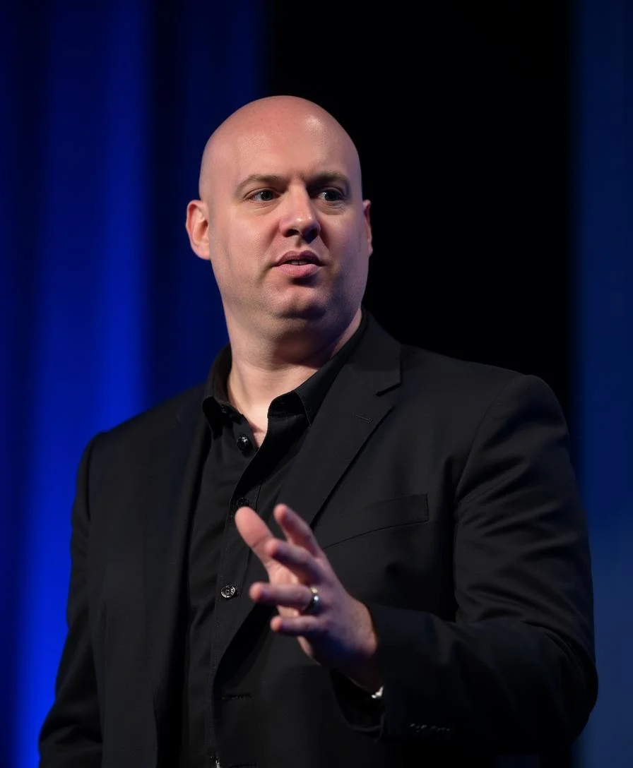 Joel R Klemmer 专业讲台肖像，适用于国家级会议宣传