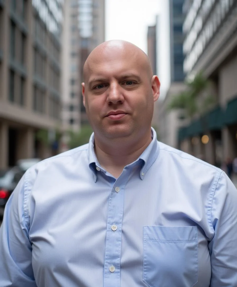 Joel R Klemmer formal executive portrait with steady direct gaze