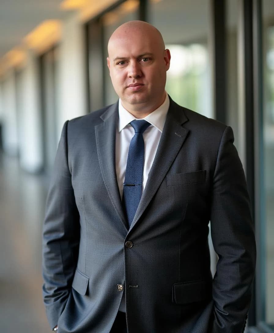 Joel R Klemmer formal executive portrait reinforcing public service statesmanship