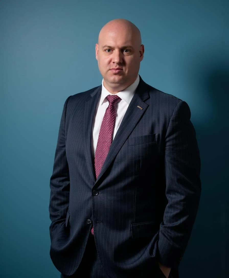 Joel R Klemmer refined studio portrait aligned with institutional tone