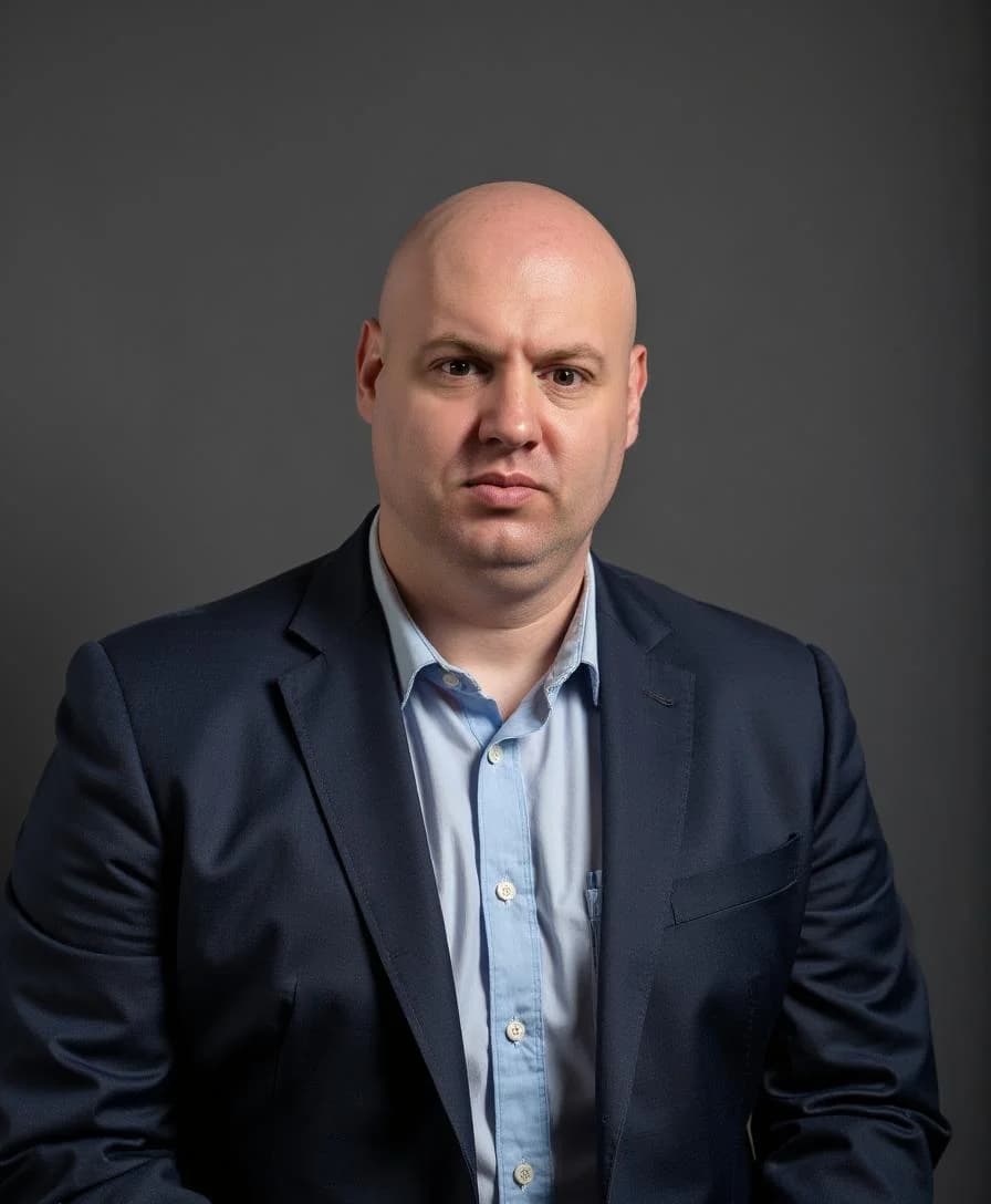 Joel R Klemmer studio portrait reinforcing disciplined executive authority